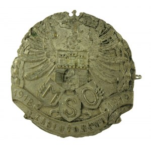 II RP, Odznaka Zasłużonemu Miejska Straż Obywatelska, Lwów 1918 - 1919 (508)