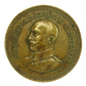 II RP, Medaille Brigadegeneral Czeslaw Mączyński Lwow 1933 Unger (518)