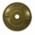 MP (16 x 27 mm) Józef Piłsudski (Aumiller) plaque. SILVER - small - rare (526).