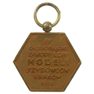 Medal LOPP - IV Ogólnokrajowe Zawody LOPP Modeli Szybowców, Kraków 1939(534)