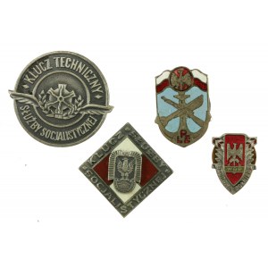 People's Republic of Poland, Military badge set. 4 pieces total. (732)