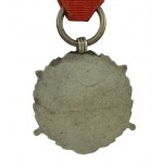 Volksrepublik Polen, Medaille für die Streitkräfte im Dienste des Vaterlandes, (V). Erste Fassung. Silber (752)