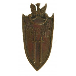 PRL, miniatúrny odznak Grunwald písmeno V (775)