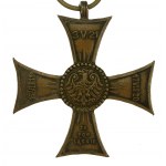 II RP, Odznaka pamiątkowa Krzyż na śląskiej wstędze waleczności i zasługi (801)
