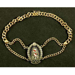 II RP, Armband des Stabschefs der KOP-Brigade Podole 1933. gold. (810)