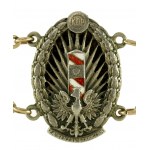 II RP, náramek náčelníka štábu KOP brigády Podole 1933. zlato. (810)
