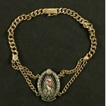 II RP, Bracelet of the Chief of Staff of the KOP Podole Brigade 1933. gold. (810)