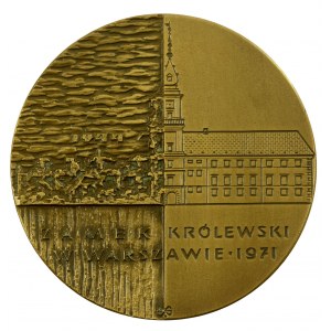 PRL, Medal Zamek Królewski w Warszawie Ofiarodawcy wraz z pudełkiem (818)