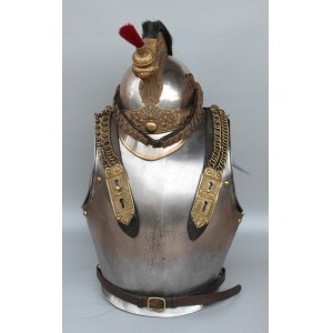 Französischer Offizierskürass mit Helm 1815 - 1839.(637)