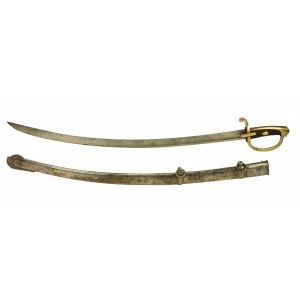 AN XI saber in scabbard for a hussar regiment, France (603)