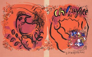Marc Chagall (1887 -1985), Okładka katalogu „Chagall Lithographe”, 1960