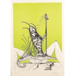 Salvador Dalí (1904-1989), Bez tytułu (kompozycja zielona), z barwnego cyklu: Zabawne sny Pantagruela