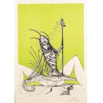 Salvador Dalí (1904-1989), Ohne Titel (grüne Komposition), aus dem Farbzyklus: Die spielerischen Träume des Pantagruel