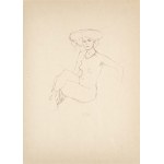 Gustav Klimt (1862-1918), Akt mit Hut, 1922