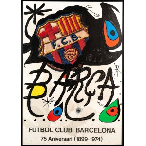 Joan Miró (1893-1983), Barca. Plakat z okazji 75. rocznicy FC Barcelony, 1974