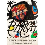 Joan Miró (1893-1983), Barça. Poster for the 75th anniversary of FC Barcelona, 1974