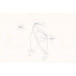 Joan Miró (1893-1983), Kompozycja dwustronna, ilustracja do książki „L'Issue Dérobée” (Jacques Dupin), 1974