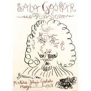Pablo Picasso (1881-1973), Poster for the exhibition Sala Gaspar - Picasso: Pintura, Dibujo, Grabado - Marzo 1968.