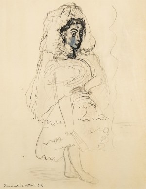 Pablo Picasso (1881-1973), Jacqueline, z teki: La Flûte Double