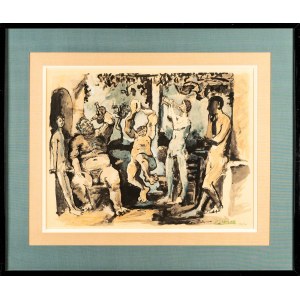 Pablo Picasso (1881-1973), Bacchanalia, from the portfolio: La Flûte Double