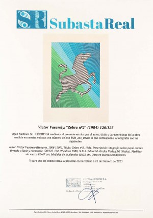 Victor Vasarely (1906-1997), Zebra nr 2, 1984
