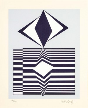 Victor Vasarely (1906-1997), Kompozycja op-artowska