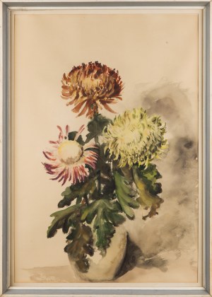 Leokadia OSTROWSKA (1875-1952), Kwiaty w wazonie