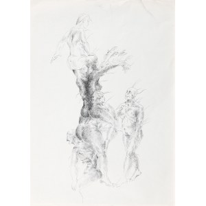 Szarlota PAWEL (1947 Warsaw - 2018), Figural composition, sketch