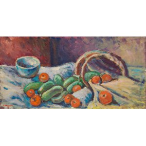 Hanna SOSINOWICZ (1919 - 1989), Zátišie s paradajkami a uhorkami, 1975