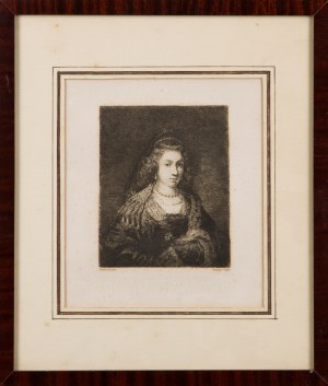 William UNGER (1837-1932), wg Rembrandta, Portret kobiety