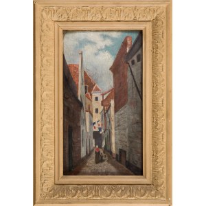 Nicht näher bezeichneter Maler, 19. Jahrhundert, In einer Stadt, 1888