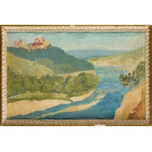 Epochenfremder Maler, Polen, 1. Hälfte des 20. Jahrhunderts, Ansicht des Klosters in Tyniec