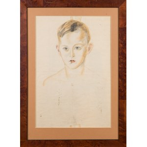 Artysta nieokreślony, polski (XX wiek), Portret chłopca, 1948