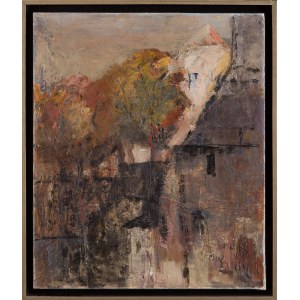 Malíř blíže neurčený (20. století), Domy a stromy