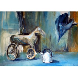 Dominika FEDKO-WÓJS (ur. 1992), Still life with rocking horse, 2012