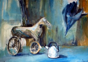 Dominika FEDKO-WÓJS (ur. 1992), Still life with rocking horse, 2012