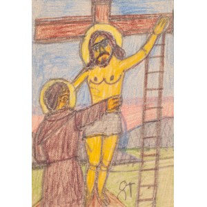 Nikifor Krynicki (1895 Krynica - 1968 Folusz), Zdjęcie Chrystusa z krzyża