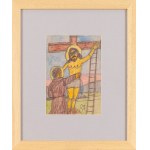 Nikifor Krynicki (1895 Krynica - 1968 Folusz), Photograph of Christ from the Cross