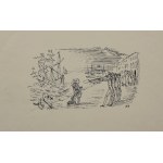 Antoni UNIECHOWSKI (1903-1976), Sceny z wojskiem - 2 rysunki