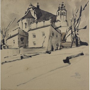 Stanisław NOAKOWSKI (1867-1928), Widok na kościół, 1916