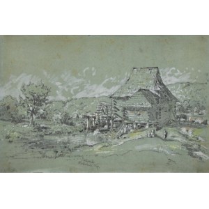 Władysław MALECKI (1836-1900), Village of Pietraszki near Kielce, 1869