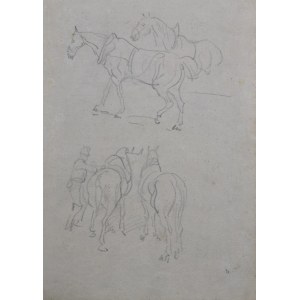 Piotr MICHAŁOWSKI (1800-1855), Pferde - eine Skizze