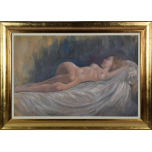 Kasper ŻELECHOWSKI (1863-1942), Nude of a lying woman