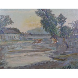 Ignacy PIEÑKOWSKI (1877-1948), Landscape with a river