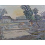 Ignacy PIEŃKOWSKI (1877-1948), Pejzaż z rzeką