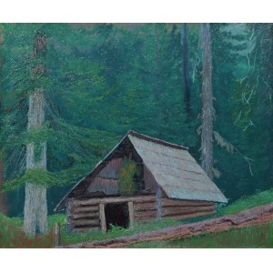 Konstanty LASZCZKA (1865-1956), Cottage under the Forest, 1905