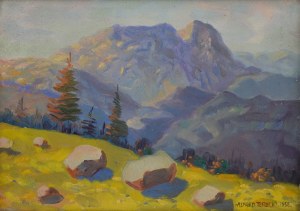 Alfred TERLECKI (1883-1973), Widok na Giewont, 1938