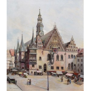 Rolf TRAUTMANN, 20. Jahrhundert, Ansicht des Rathauses von Wrocław