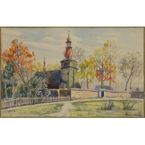 Franciszek WÓJCIK (1903-1984), Larch church in Rabka-Zdrój, 1956