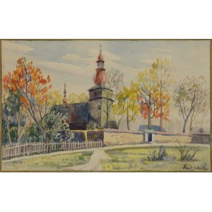 Franciszek WÓJCIK (1903-1984), Modřínový kostel v Rabce-Zdroji, 1956